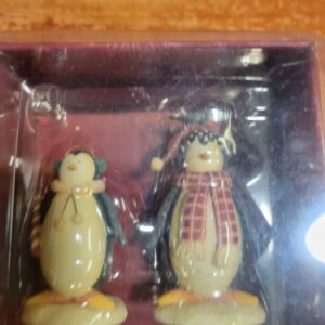 1999 Debbie Mumm "Hugsy" penguin resin figures. 1990