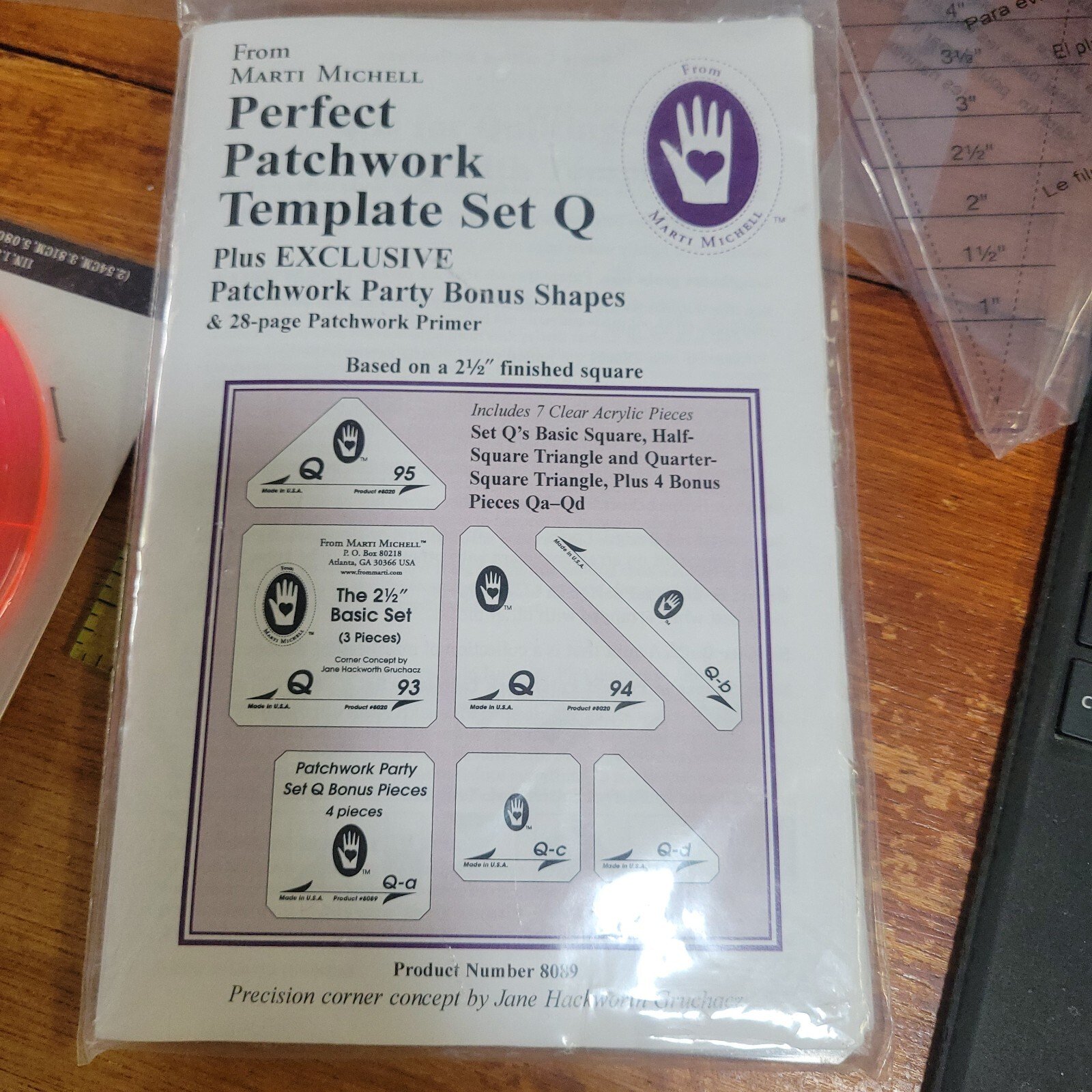 Marti Mitchell Perfect Patchwork Templates SET Q