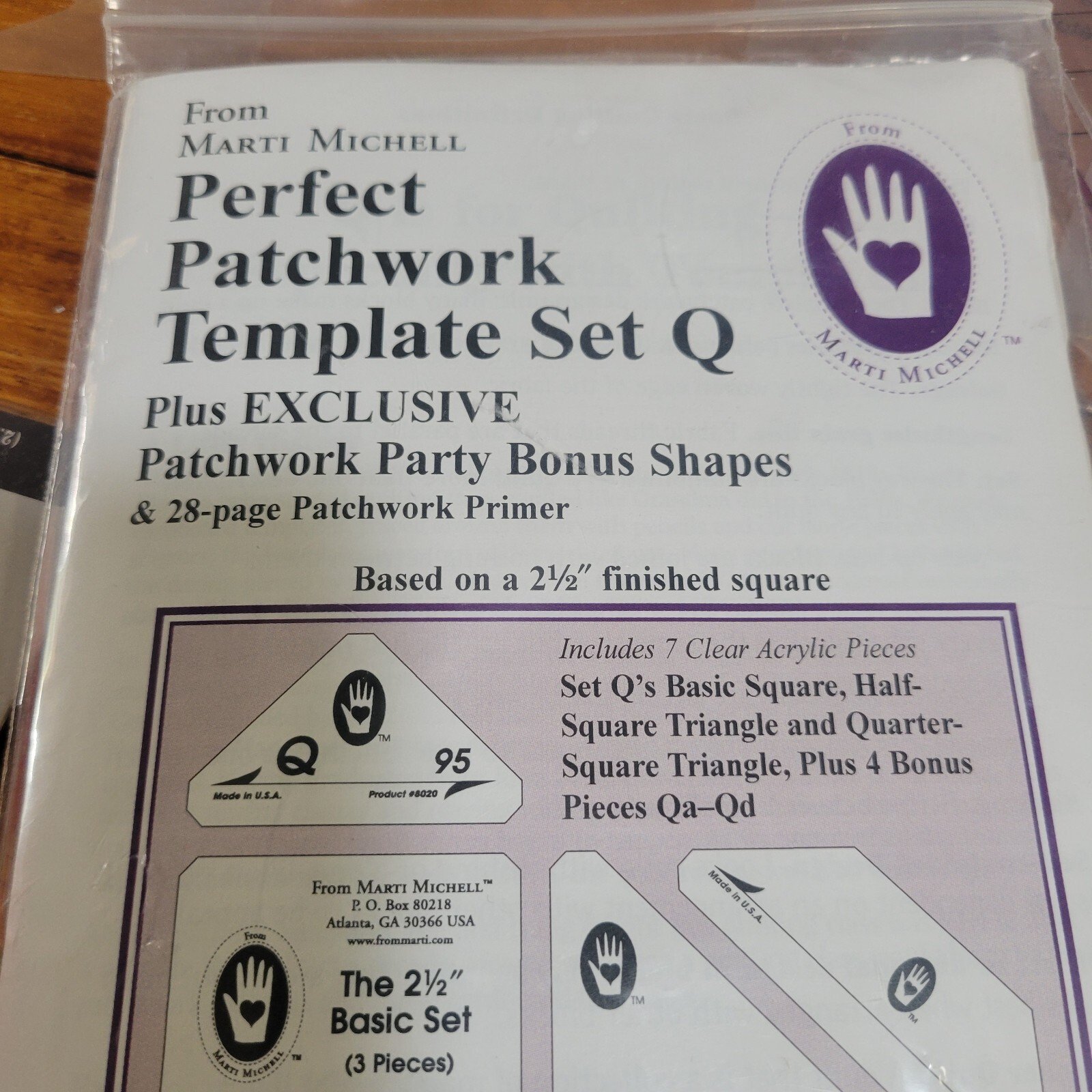 Marti Mitchell Perfect Patchwork Templates SET Q - Image 2