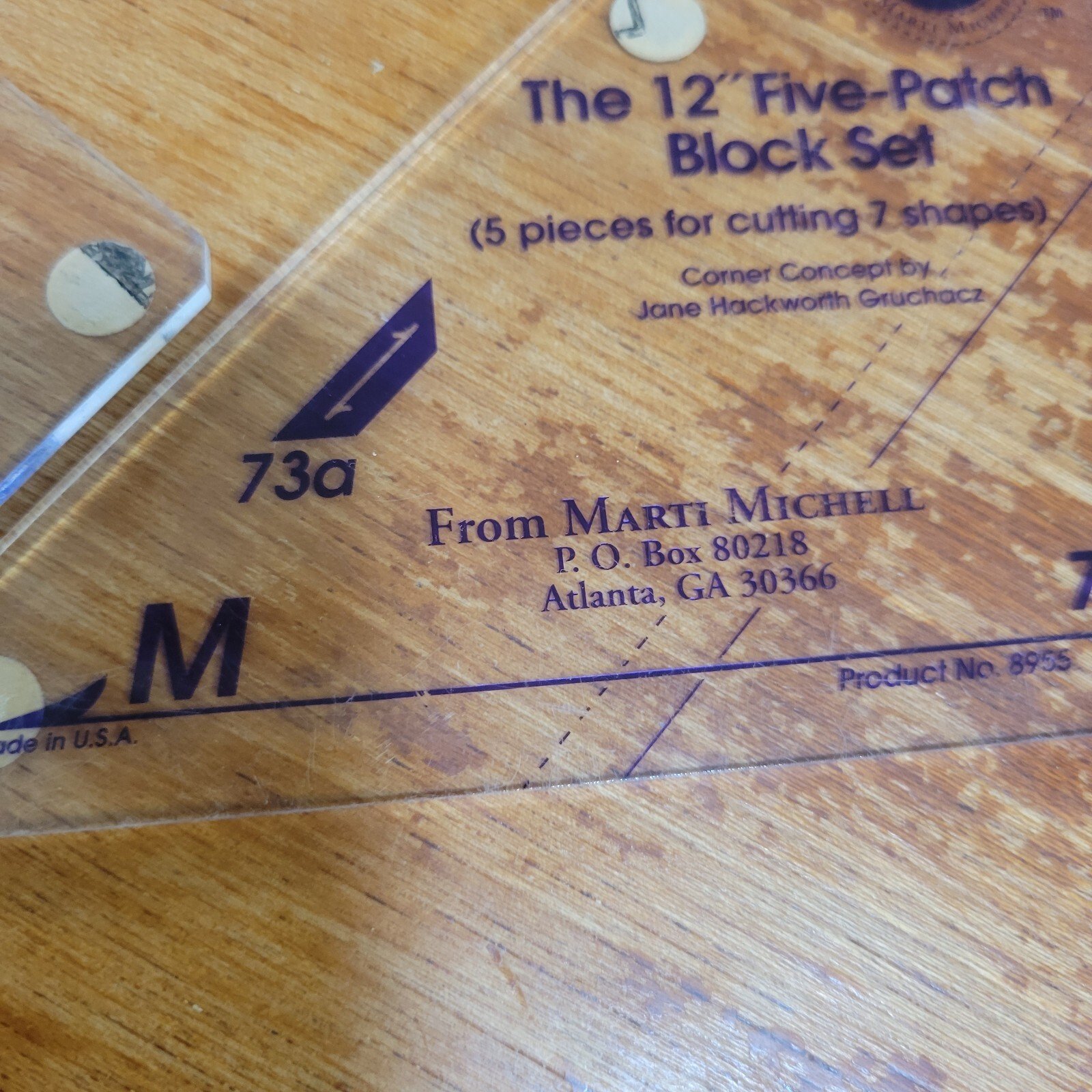 Marti Mitchell Perfect Patchwork Templates SET M