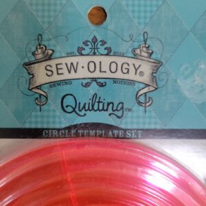 Sew-Ology 9 Piece Quilting Circle Template Set New