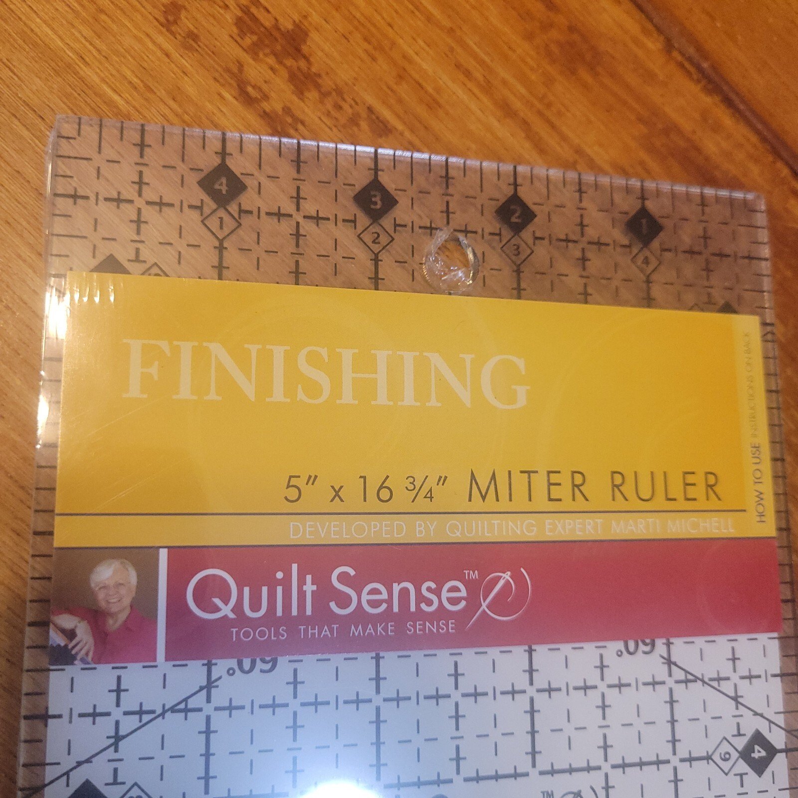 Quilt Sense 5" x 16 3/4" Miter Ruler for Quilting - Image 4