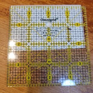 Omnigrid 4" x 4" Inch Square Acrylic Quilting Template Ruler