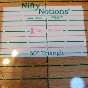 Nifty Notions 60 Degree Triangle Cut For the Cure