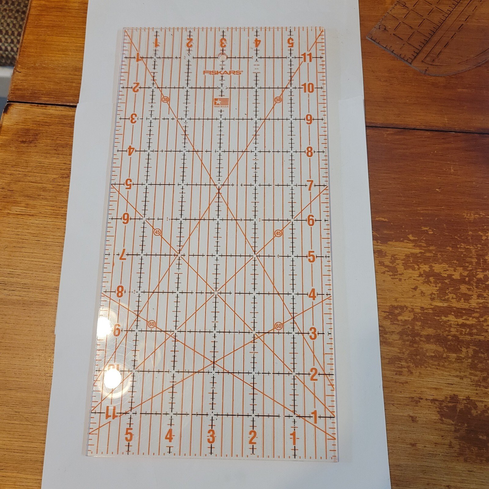 6" by 12" Fiskars Acrylic Ruler