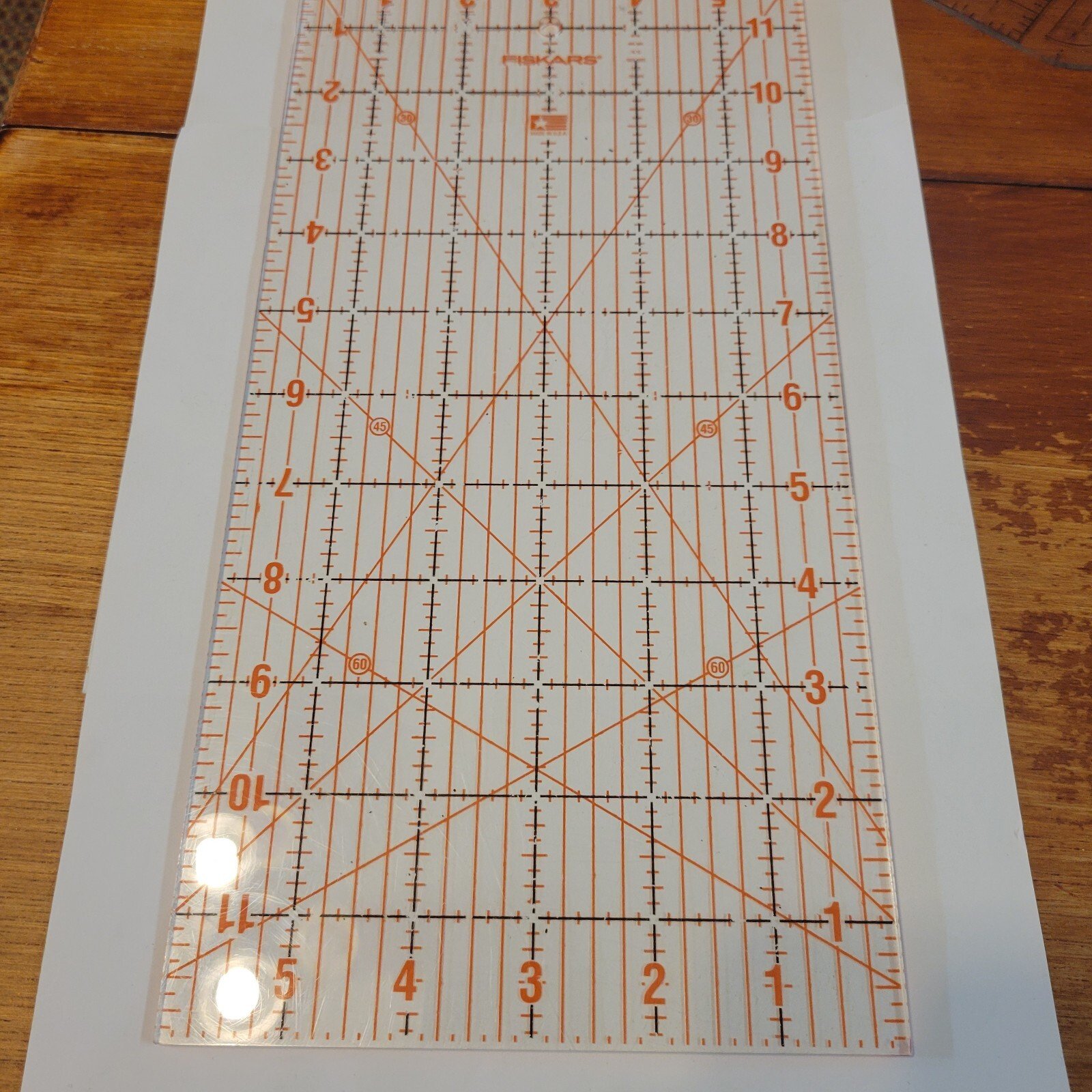 6" by 12" Fiskars Acrylic Ruler - Image 4