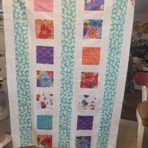 Small Unfinished Quilt Top, Approximately 30” X 42”
