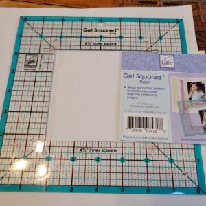 June Tailor Get Squared JT-743 Ruler for Perfect Photo Borders and Scrapbook Edg