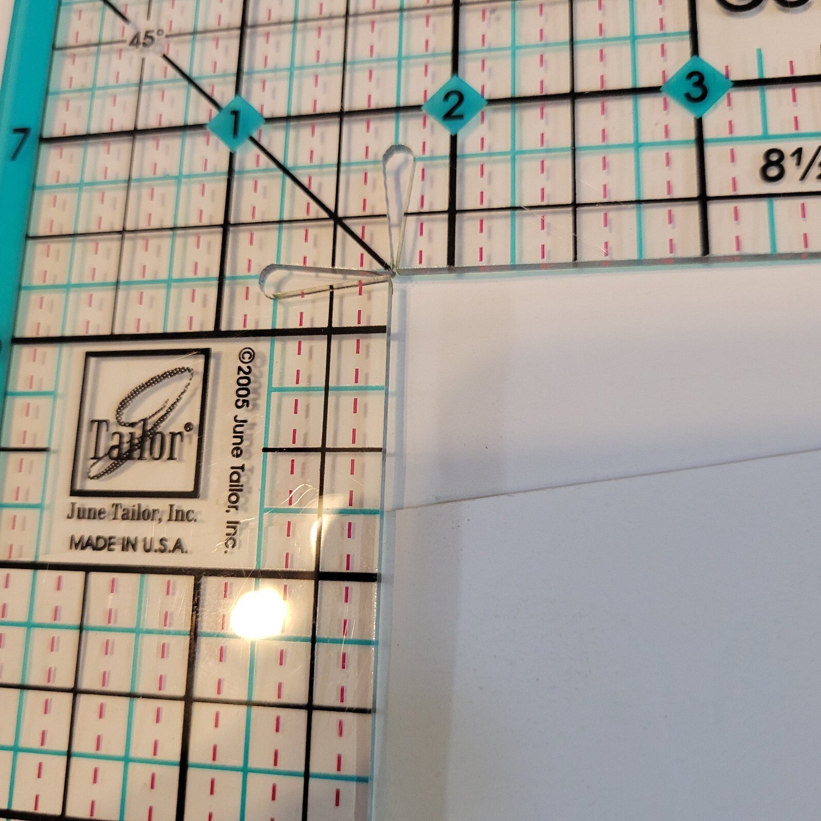 June Tailor Get Squared JT-743 Ruler for Perfect Photo Borders and Scrapbook Edg - Image 4