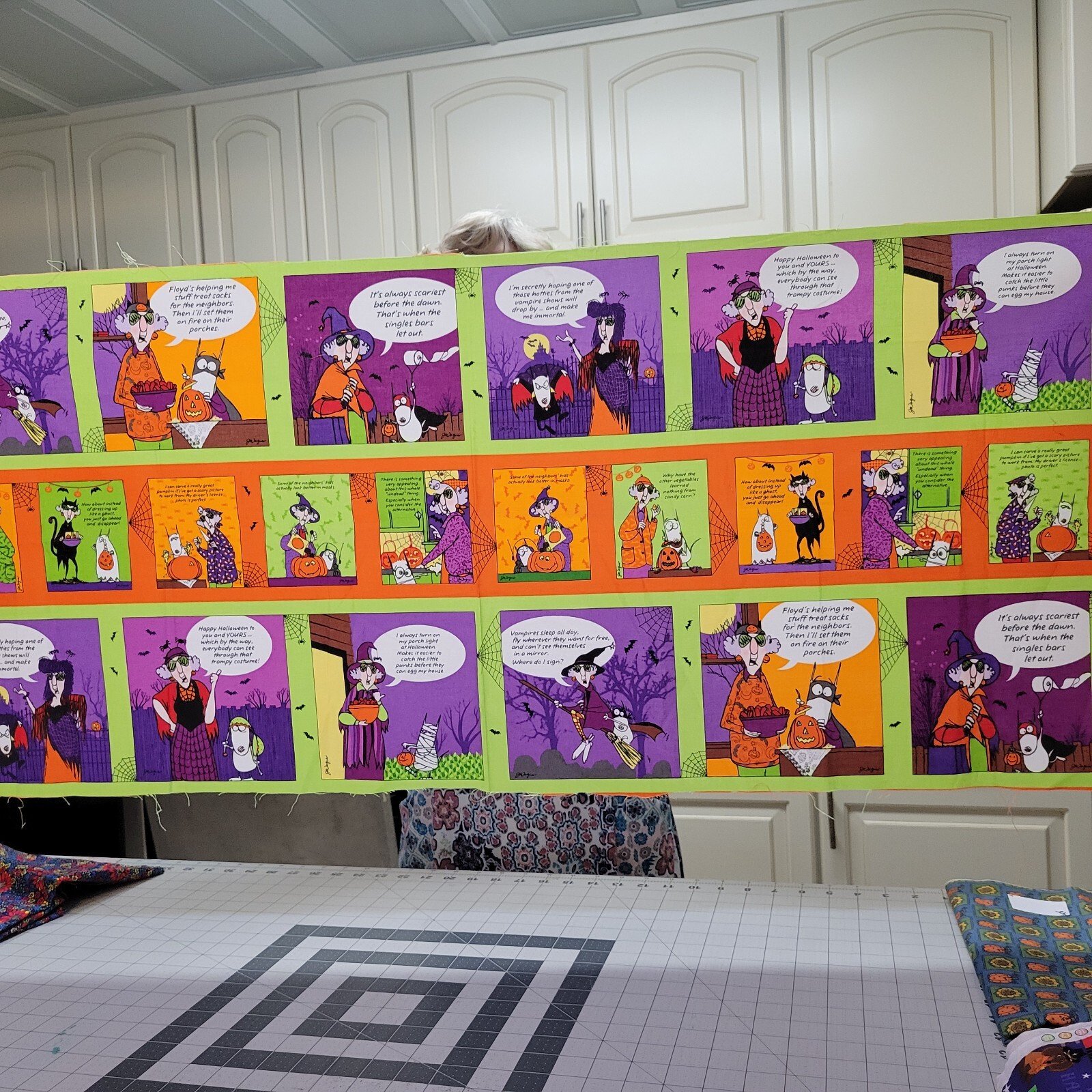 Halloween Maxine 2013 Funny Jokes Robert Kaufman Fabric 1/2 Yd - Image 2