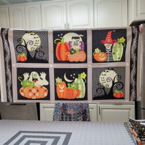 Frank-N-Friends Halloween Fabric Panel by Quilt Soup for Henry Glass & Co 22x44
