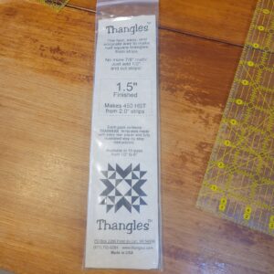 THANGLES 1.5” Quilting Template, Accurate Triangles from Strips, Easy Tear Paper