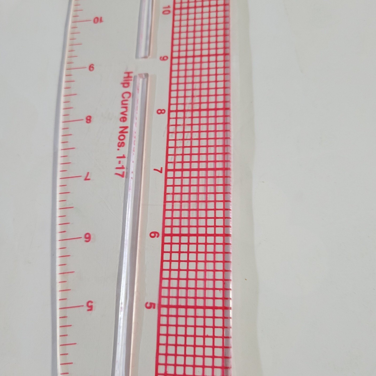 FASHION RULER ARMHOLE & HIP CURVE VINTAGE PLASTIC RULER - Image 4