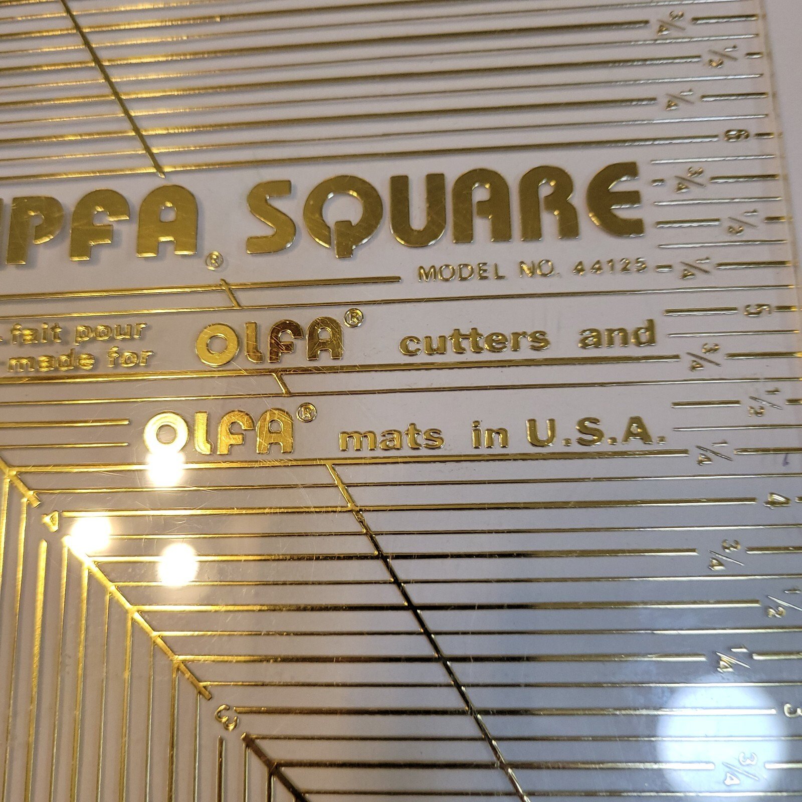O'Lipfa Square quilting and sewing ruler 12 1/2-in by 12 1/2-in square format - Image 2