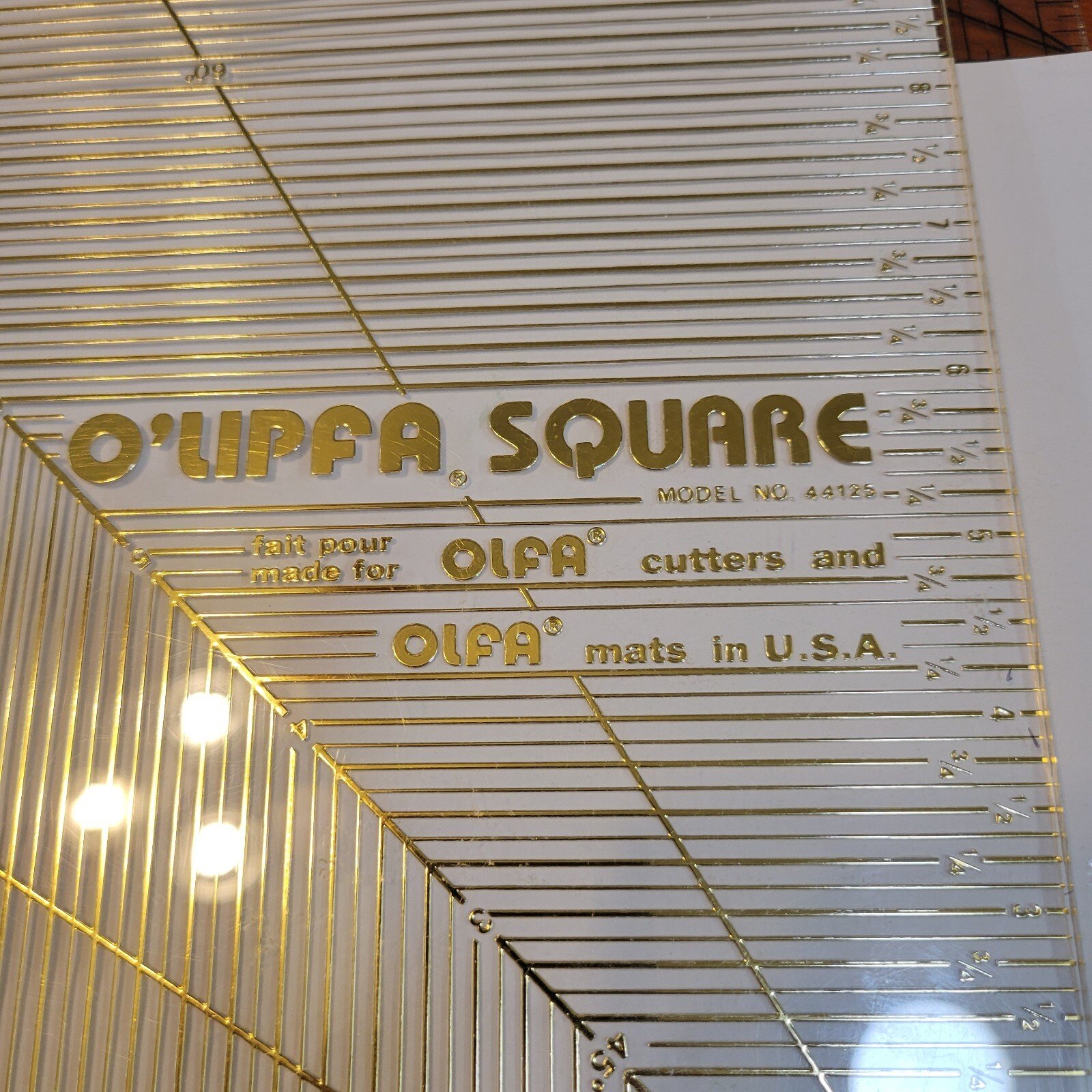 O'Lipfa Square quilting and sewing ruler 12 1/2-in by 12 1/2-in square format - Image 3