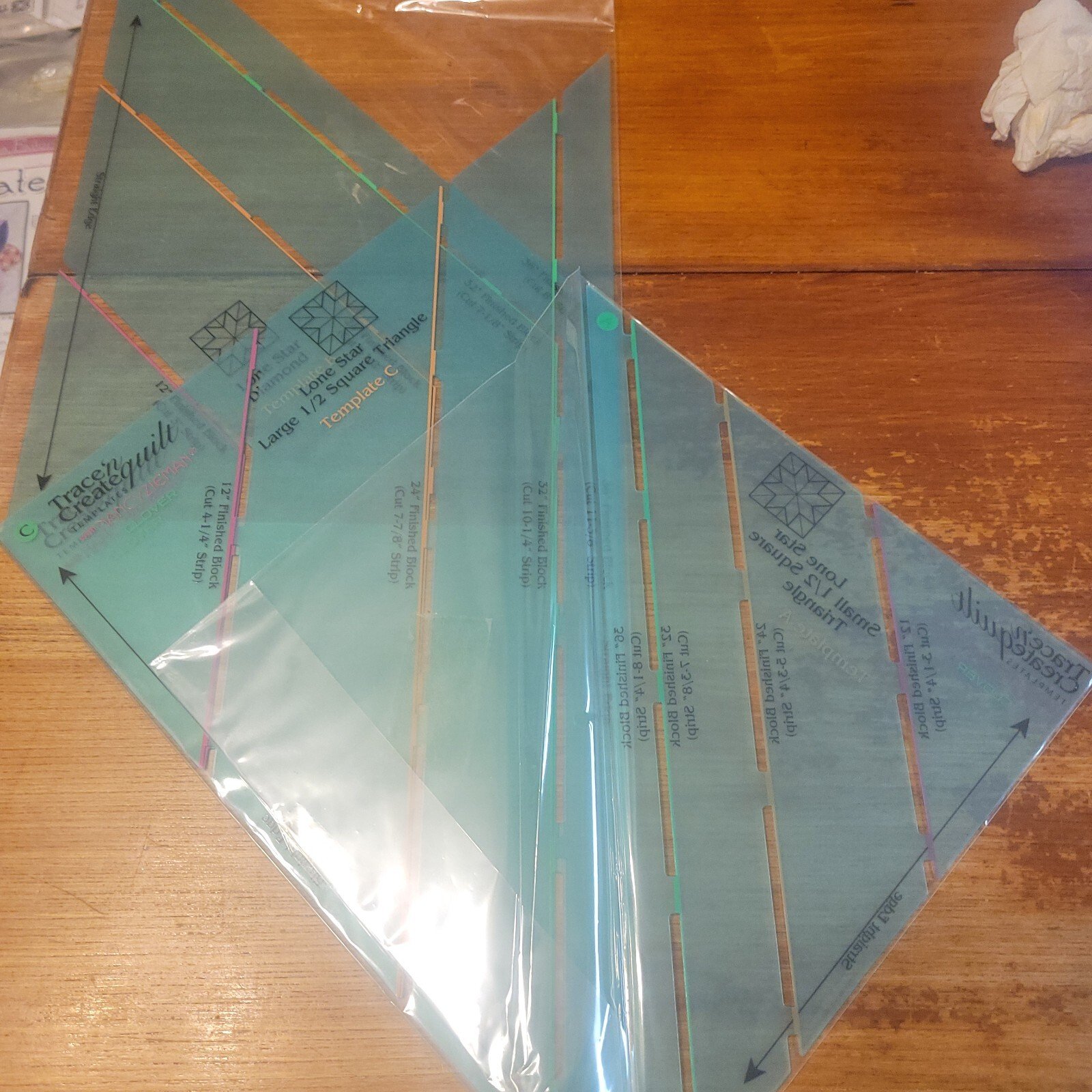 Clover Trace 'n Create Quilt Template (Lone Star Collection) dsng Nancy Zieman - Image 4