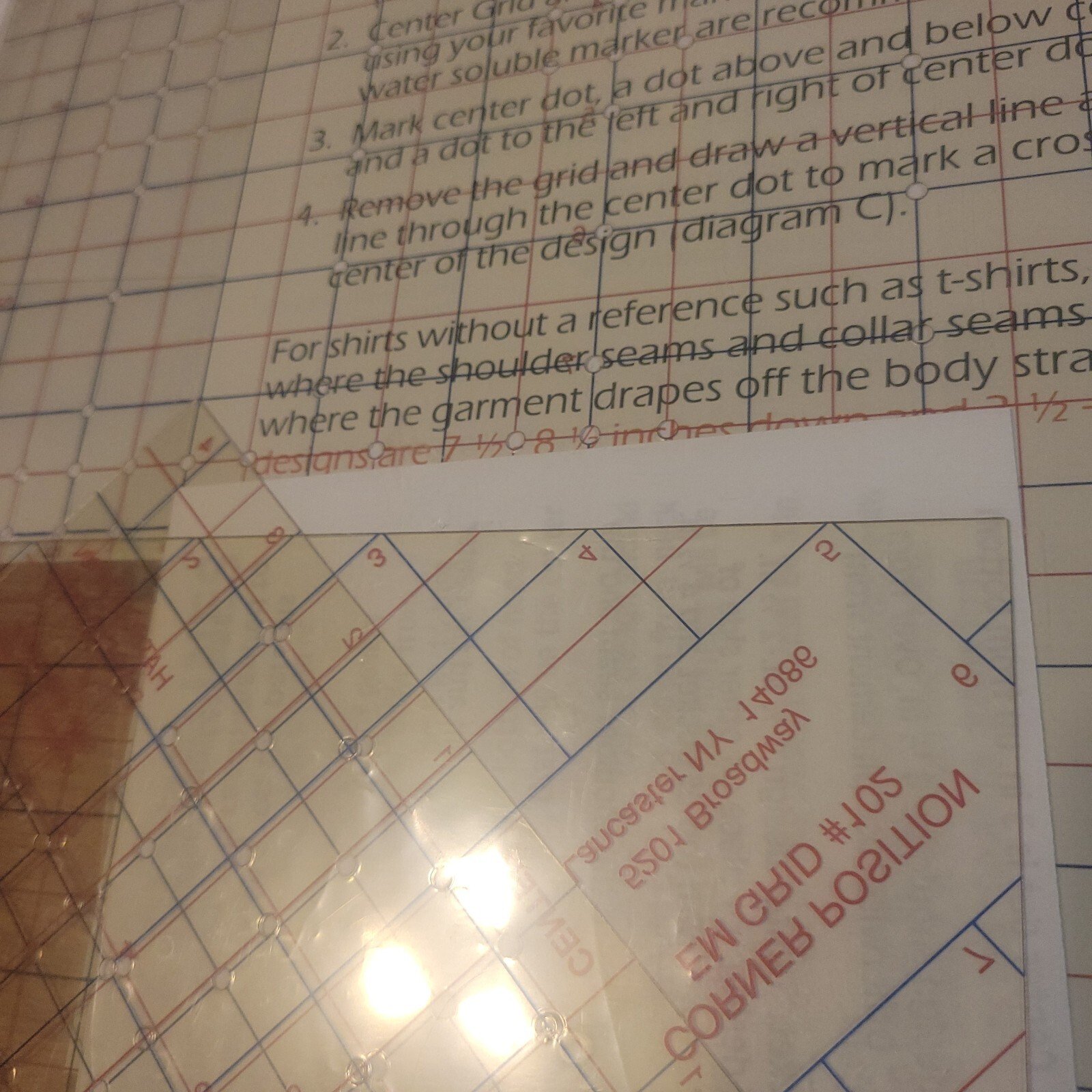 EM GRID Easy Mark Grid, a flexible, clear plastic alignment tool - Image 3