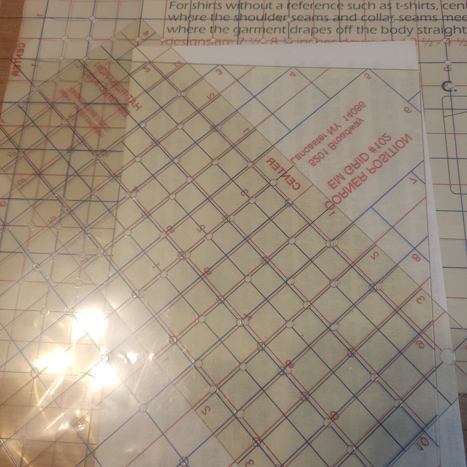 EM GRID Easy Mark Grid, a flexible, clear plastic alignment tool - Image 7