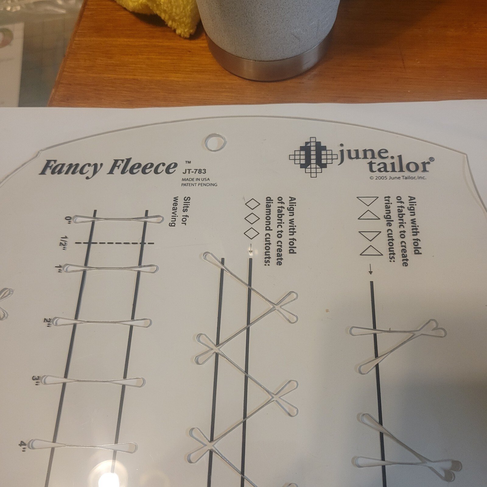 June Tailor Fancy Fleece Slotted Ruler (JT-783), - Image 2