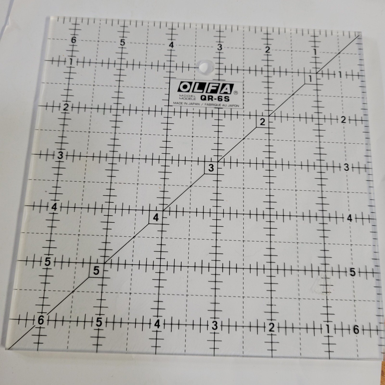 OLFA Frosted Craft & Quilting Ruler 6 1/2 inch square