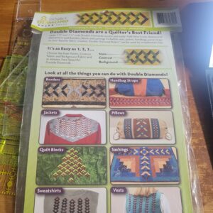 Double Diamond Quilting Ruler Kit Bright Quilting Notions 1.5” And 3.5” Borders