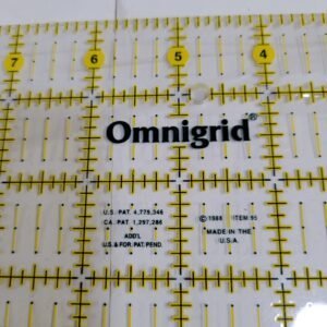 Omnigrid Item 95 ~ 9.5" x 9.5" Omni Grid Ruler, 9-½" x 9-½ Vintage 1988
