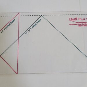 Large Flying Geese Ruler, Quilt in a Day Eleanor Burns Template 2 Sizes