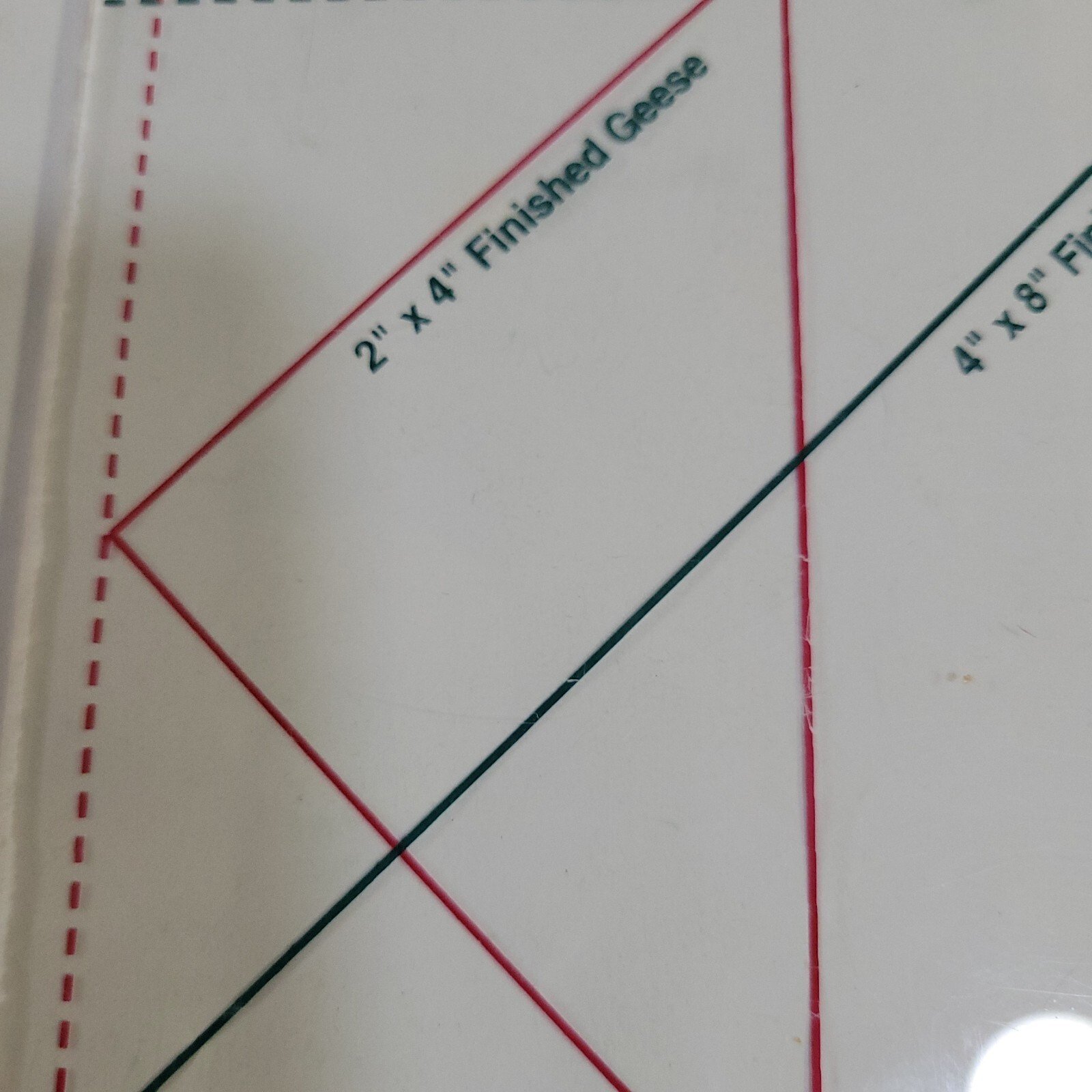 Large Flying Geese Ruler, Quilt in a Day Eleanor Burns Template 2 Sizes - Image 3