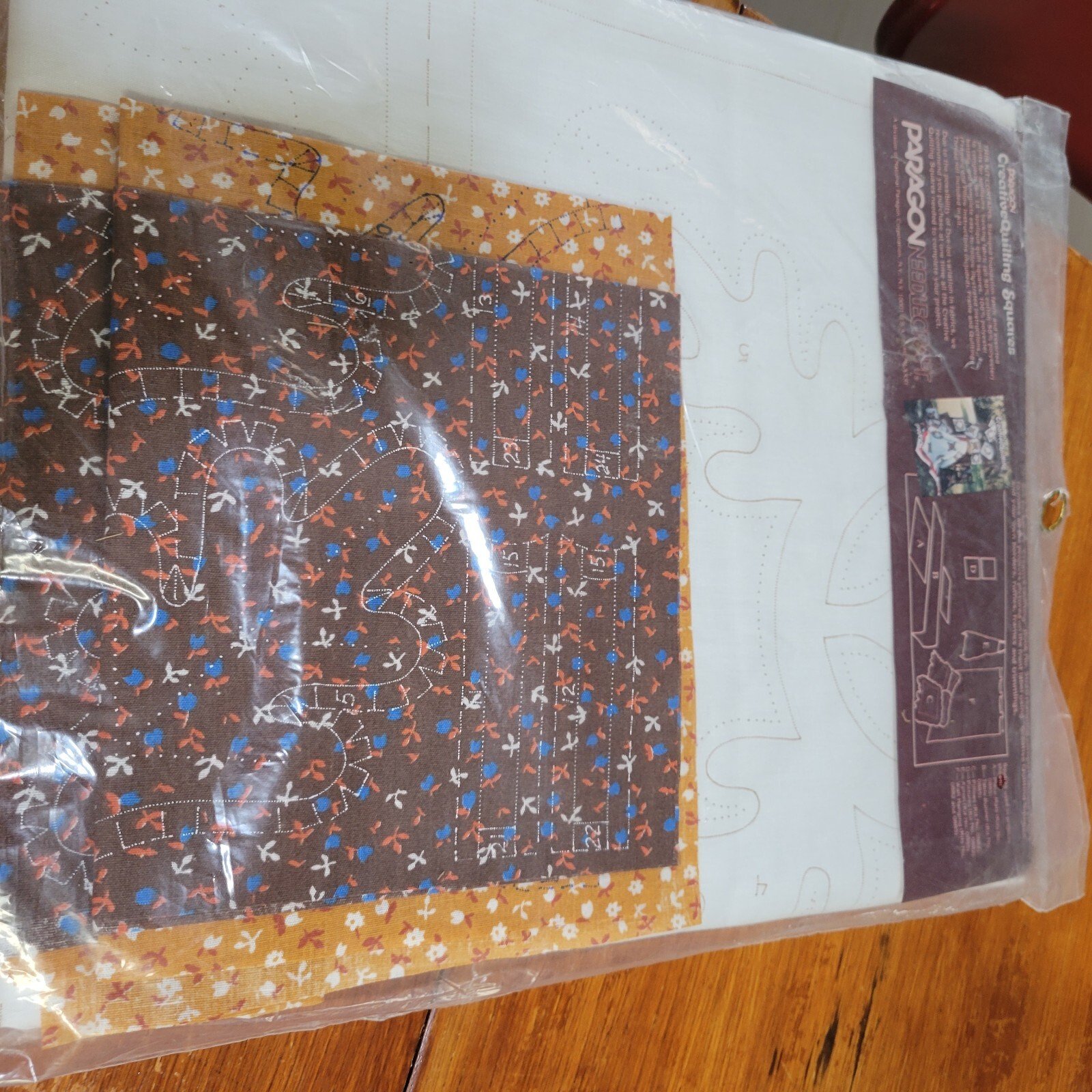 Vintage 1981 Creative Quilting Squares by Paragon Needlecraft Sealed Package NOS - Image 5