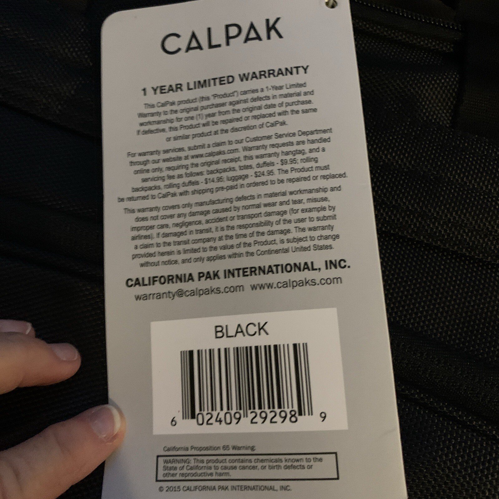 Calpak First Impressions Laptop Briefcase New W Tags With Strap - Image 4