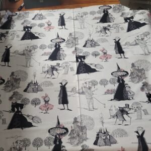 The Ghastlies Alexander Henry Fabric White 2009 Rare! New! 1-yard OOP
