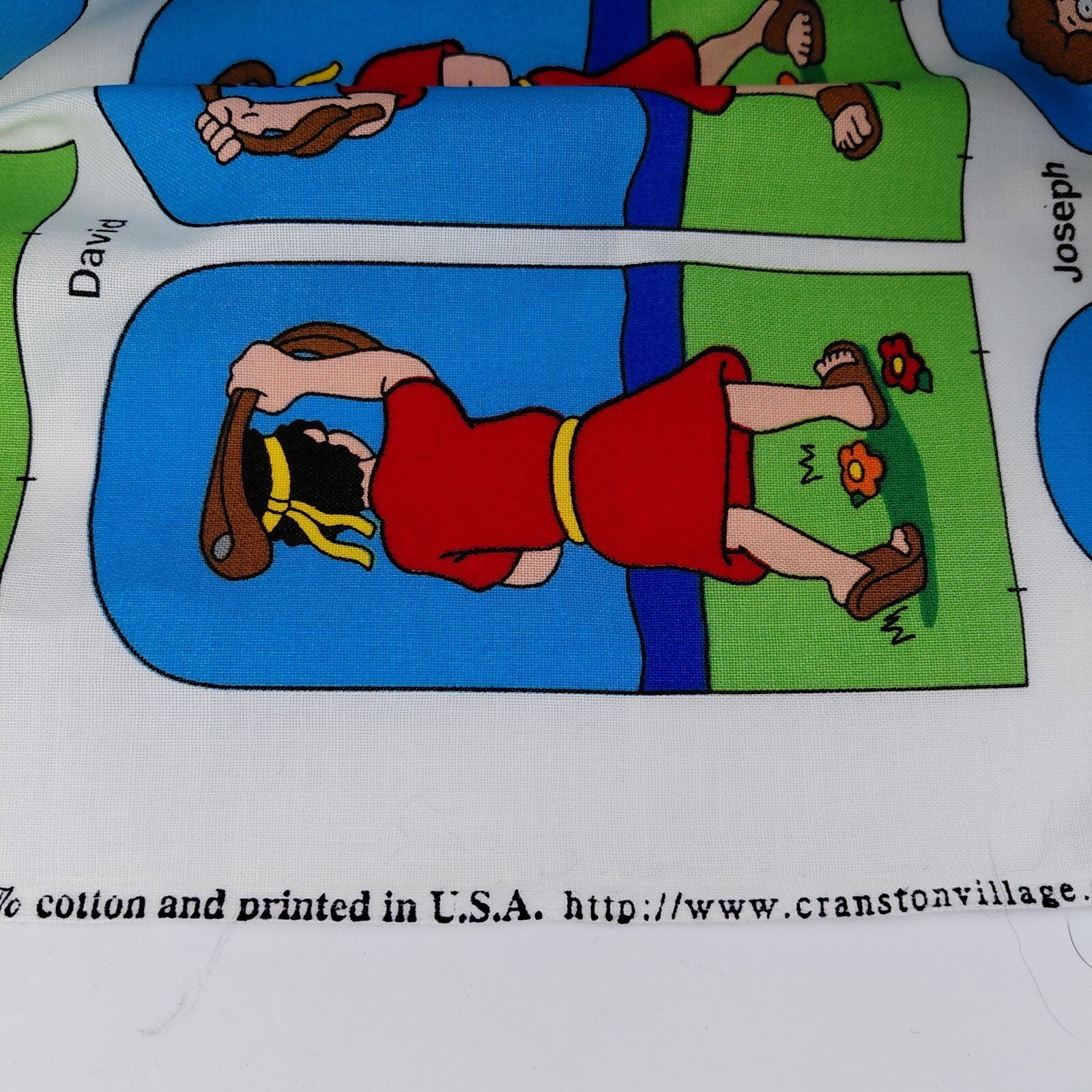 Beginner's Bible Play Mat VIP Panel 58"x35" Joseph Castle Pyramid Jonah David - Image 5