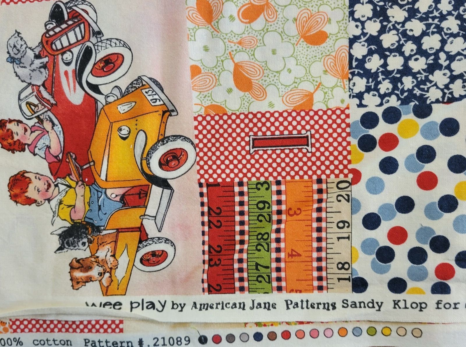 Wee Play American Jane Patterns 36 x 42 Children Patchwork Sandy Klop Moda - Image 3