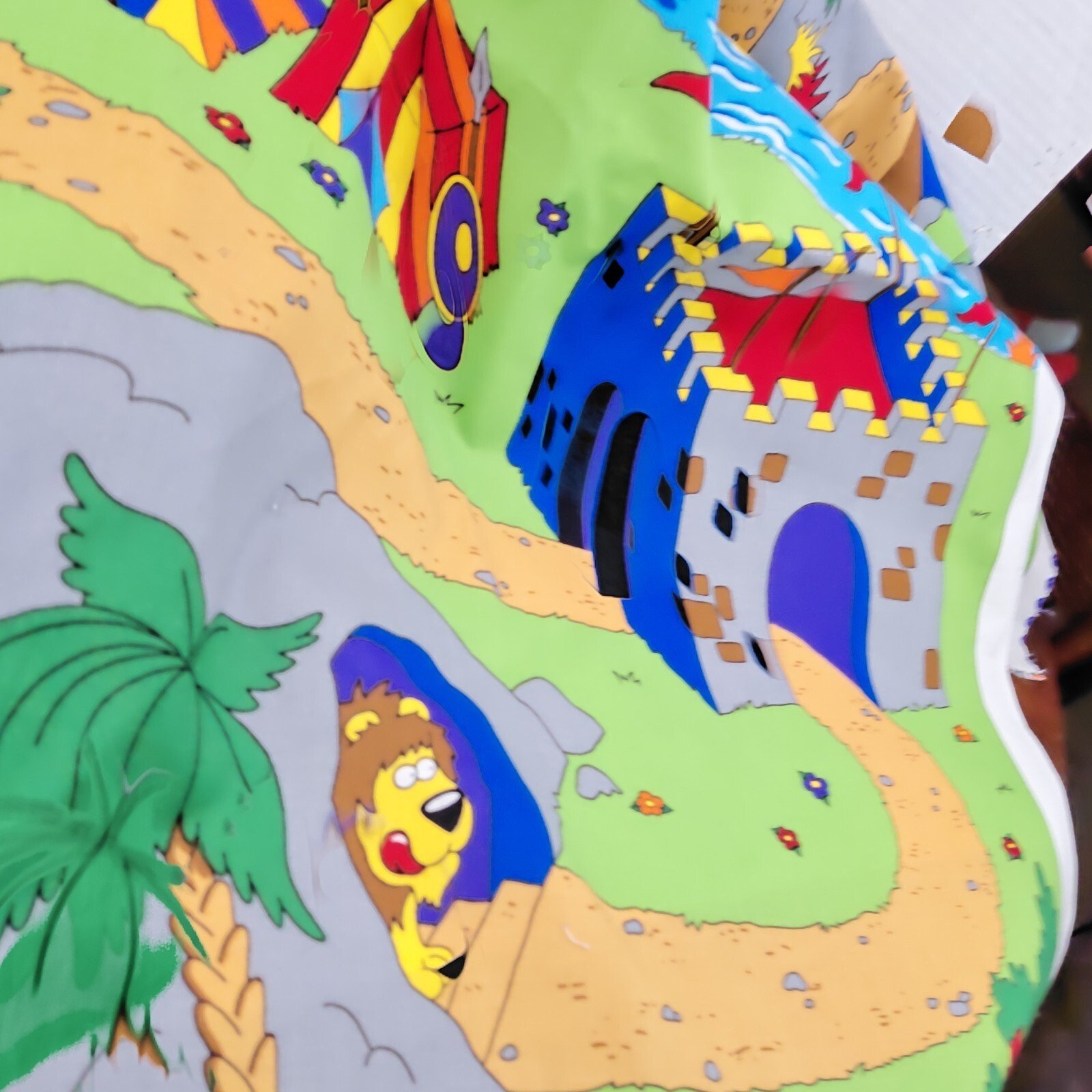 Beginner's Bible Play Mat VIP Panel 58"x35" Joseph Castle Pyramid Jonah David - Image 6