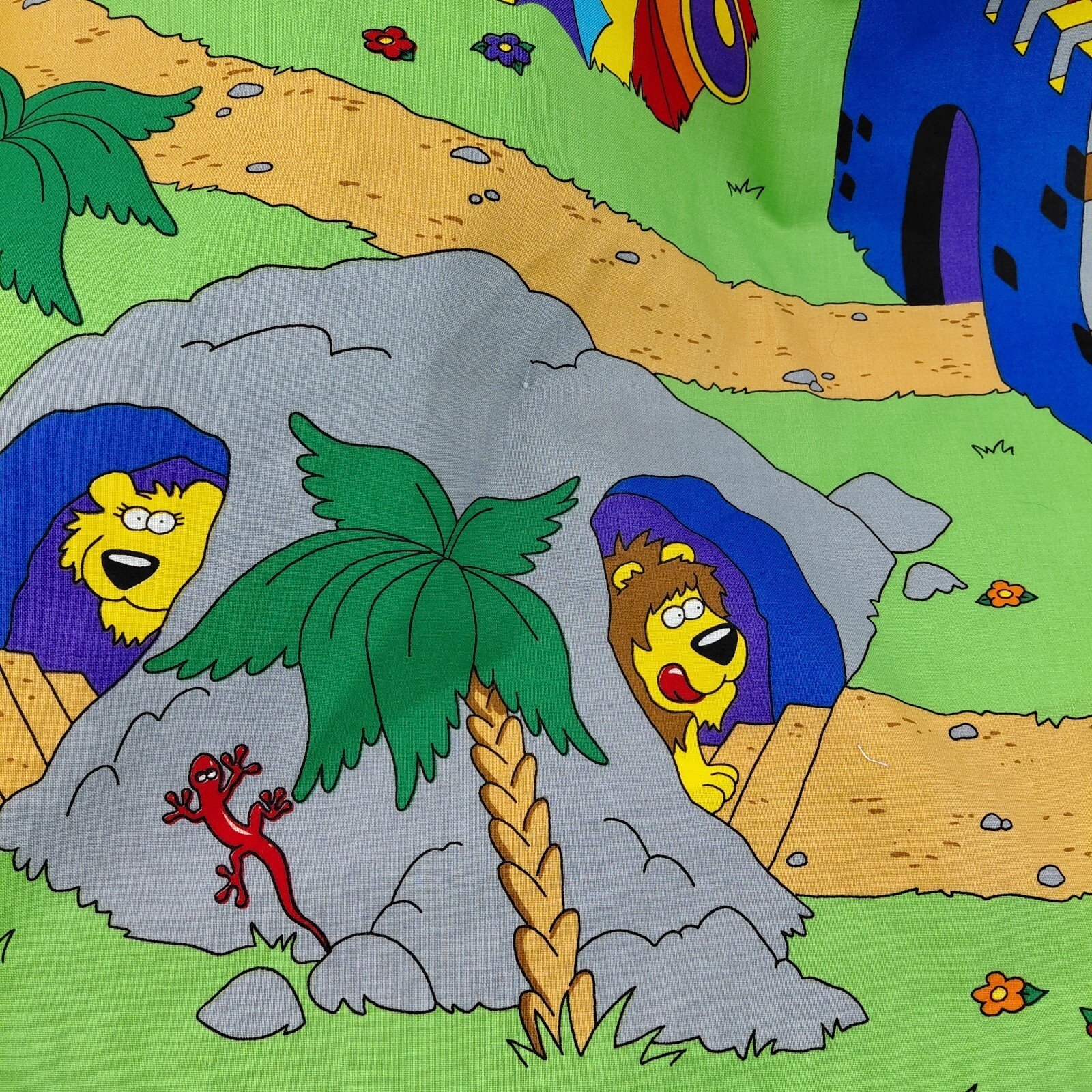 Beginner's Bible Play Mat VIP Panel 58"x35" Joseph Castle Pyramid Jonah David - Image 7