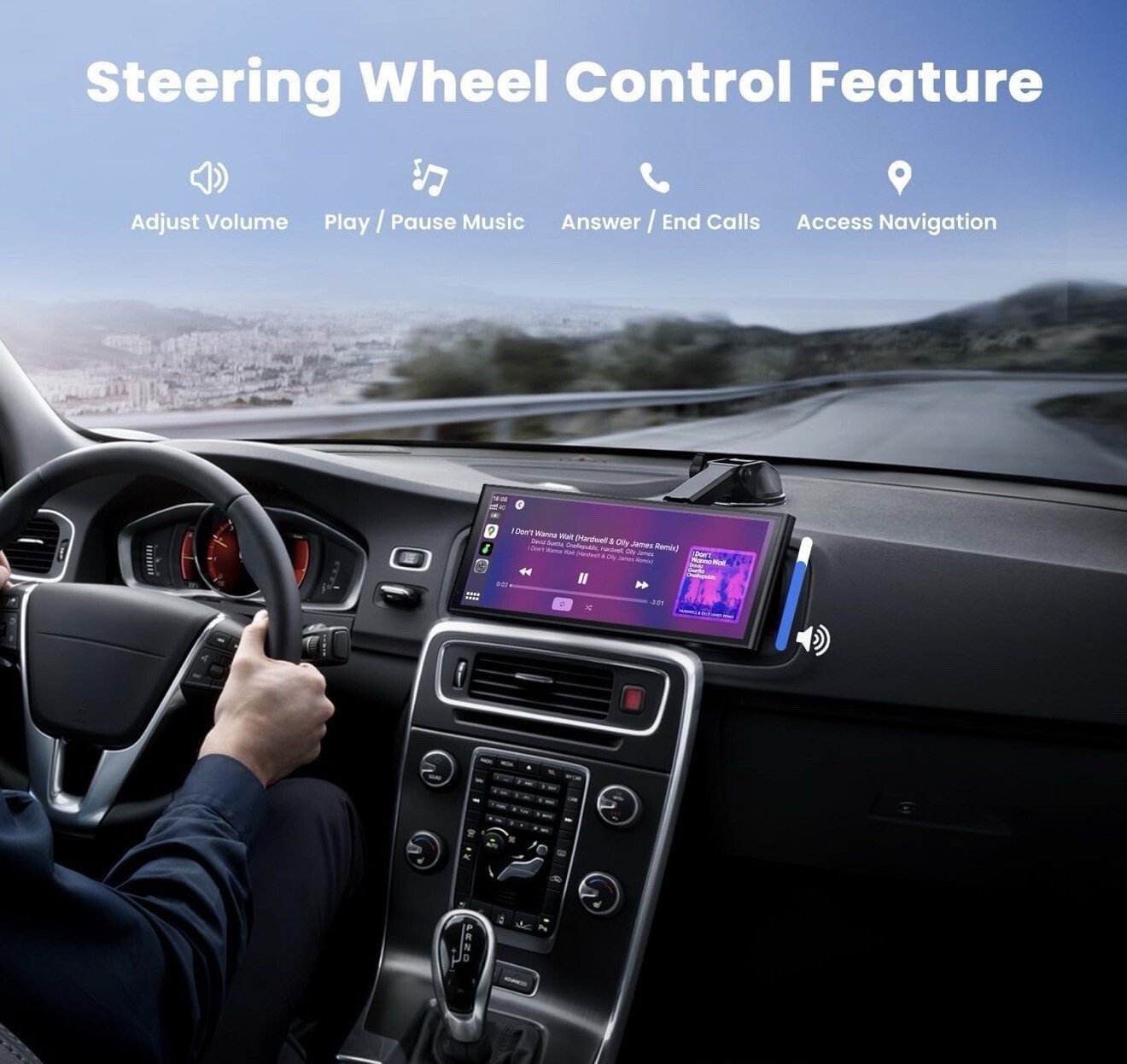 Krunia 9.26" Wireless Portable Car Play Screen- Apple CarPlay, Android Open Box - Image 7