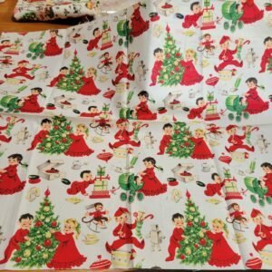Christmas Morning on Cream Michael Miller Fabrics Patt # C- 866 18x21 OOP HTF