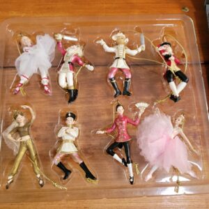 Kurt Adler 2.75" Polyresin Nutcracker Suite Miniature Ornament Set, 8 Pieces NWT